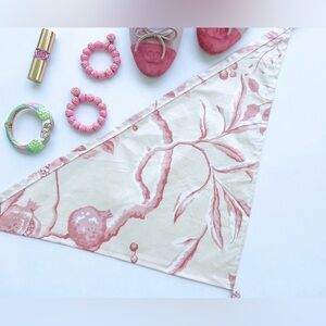 Pink and Cream floral headscarf new